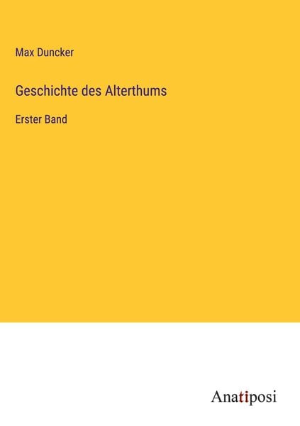 Produktbild: Geschichte des Alterthums