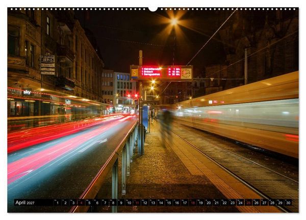 Produktbild: City Lights Saarbr&uuml;cken (hochwertiger Premium Wandkalender 2027 DIN A2 quer), Kunstdruck in Hochglanz