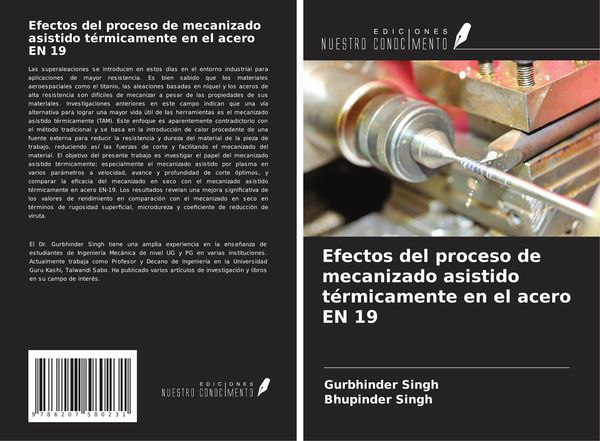 Produktbild: Efectos del proceso de mecanizado asistido t&eacute;rmicamente en el acero EN 19