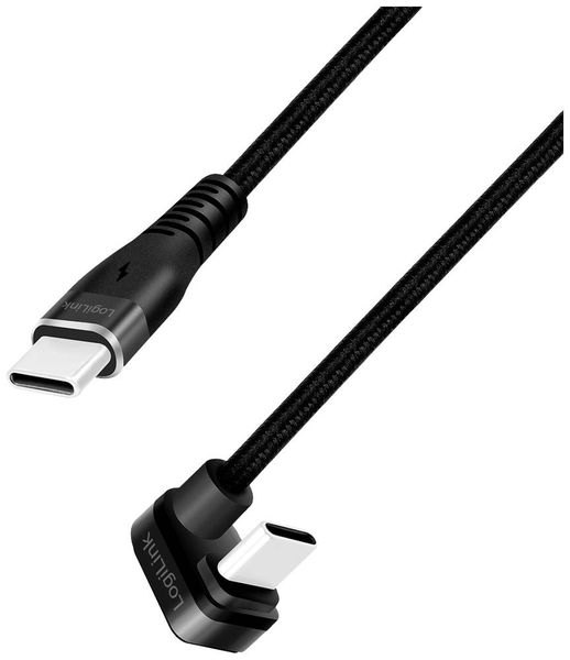 LogiLink USB-Kabel USB 2.0 USB-C® Stecker 2.00m Schwarz CU0191