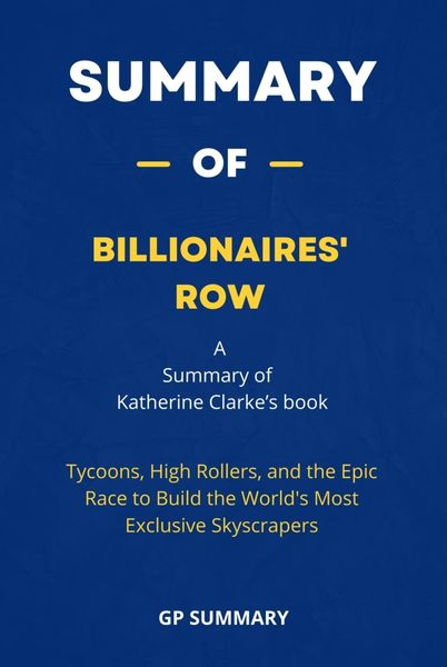 Produktbild: Summary of Billionaires' Row by Katherine Clarke: