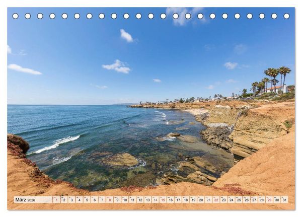 Produktbild: SAN DIEGO Idylle und urbane Impressionen (Tischkalender 2026 DIN A5 quer), CALVENDO Monatskalender