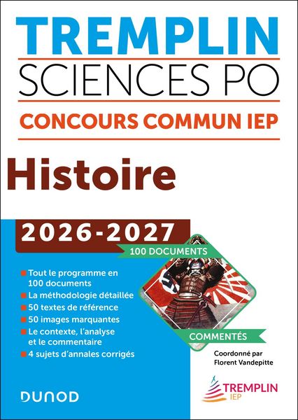 Produktbild: Tremplin Sciences Po Histoire Concours commun 2026-2027