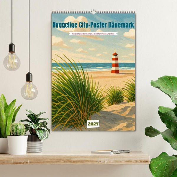 Produktbild: Hyggelige City-Poster D&auml;nemark (Wandkalender 2027 DIN A2 hoch), CALVENDO Monatskalender