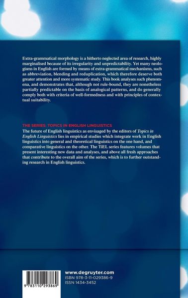 Produktbild: Extra-grammatical Morphology in English
