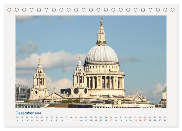 Produktbild: Stippvisite in London (Tischkalender 2026 DIN A5 quer), CALVENDO Monatskalender