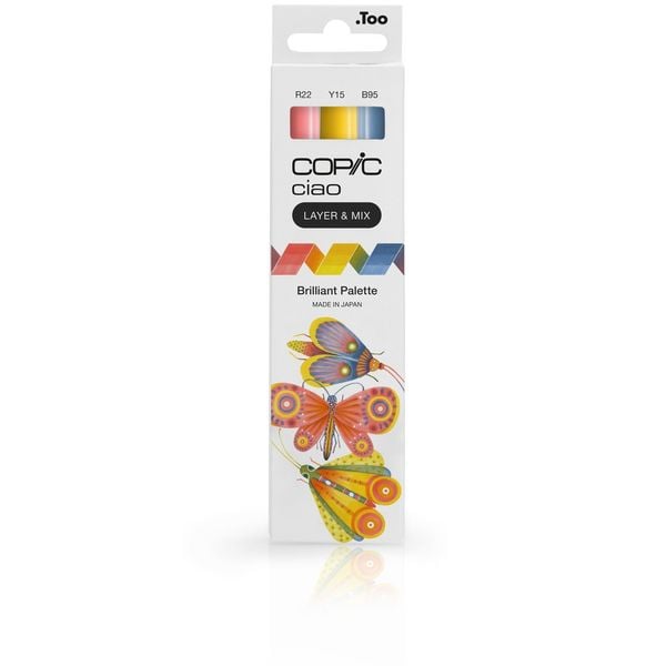 Produktbild: Copic Marker Set Ciao LAYER&MIX Brilliant Palette 3 St&uuml;ck Faltschachtel