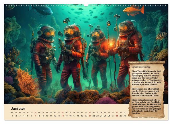 Produktbild: Reise unter dem Meer (hochwertiger Premium Wandkalender 2026 DIN A2 quer), Kunstdruck in Hochglanz