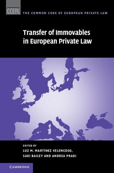 Produktbild: Transfer of Immovables in European Private Law
