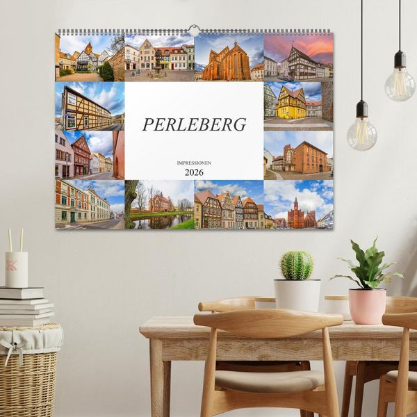 Produktbild: Perleberg Impressionen (Wandkalender 2026 DIN A2 quer), CALVENDO Monatskalender
