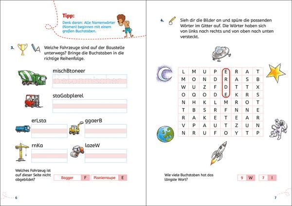Produktbild: Lesel&ouml;wen Lernhilfen - Rechtschreib-Spiele - 1. Klasse