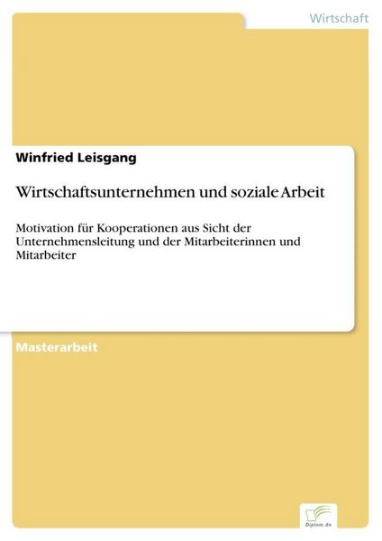 Produktbild: Wirtschaftsunternehmen und soziale Arbeit