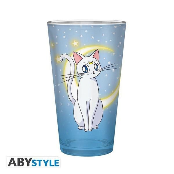 Produktbild: SAILOR MOON - Large Glass - 400ml - Luna & Artemis