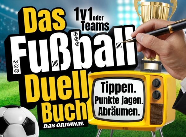 Das Fußball Duell-Buch, Taschenbuch von Maximilian Freude, Mindsmakemagic, 9783911984058