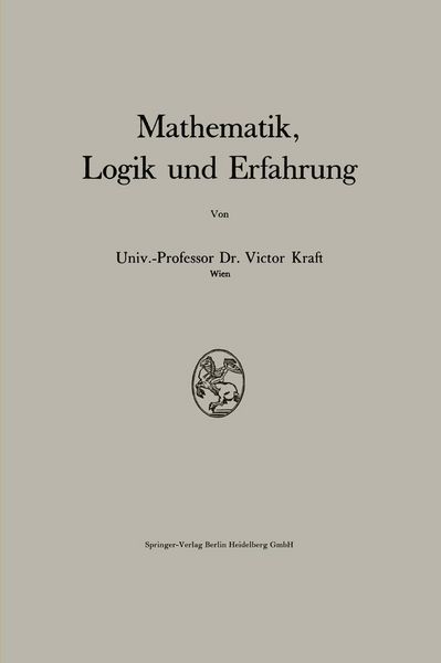 Produktbild: Mathematik, Logik und Erfahrung