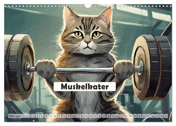 Produktbild: Wortw&ouml;rtlich - Tierische Spr&uuml;che (Wandkalender 2026 DIN A3 quer), CALVENDO Monatskalender