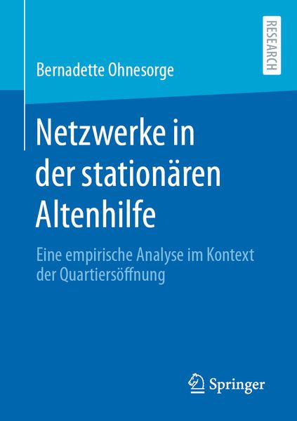 Produktbild: Netzwerke in der station&auml;ren Altenhilfe