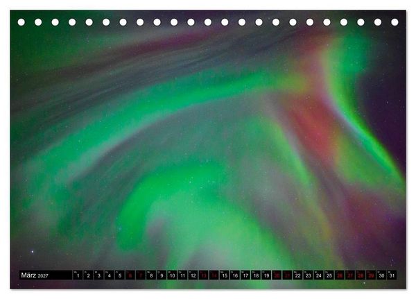 Produktbild: Aurora in Alaska (Tischkalender 2027 DIN A5 quer), CALVENDO Monatskalender