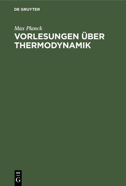 Produktbild: Vorlesungen &uuml;ber Thermodynamik
