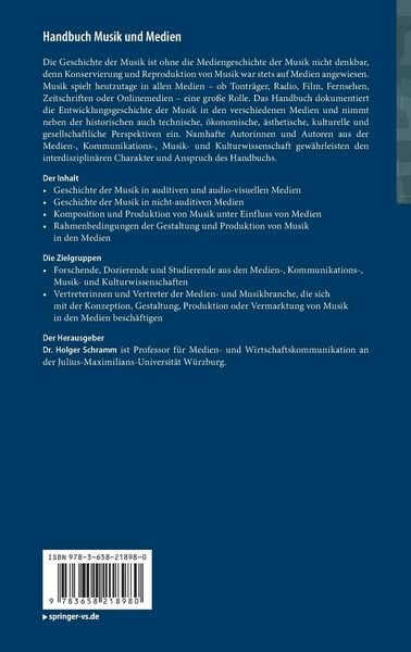 Produktbild: Handbuch Musik und Medien