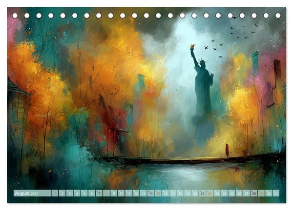 Produktbild: Visionen aus Linie und Raum (Tischkalender 2027 DIN A5 quer), CALVENDO Monatskalender