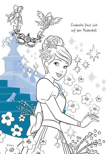 Produktbild: Disney Prinzessin: Zauberhafter Malblock