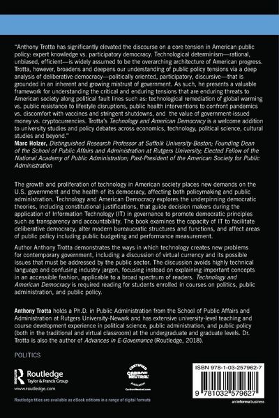Produktbild: Technology and American Democracy