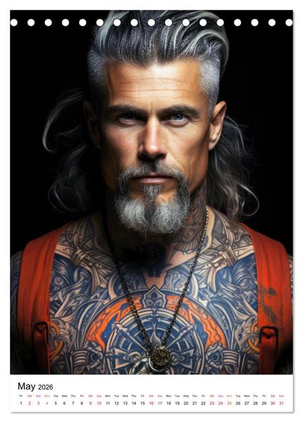Produktbild: Tattoo Tales (Desk Calendar 2026 DIN A5 portrait), CALVENDO 12 Month DeskCalendar