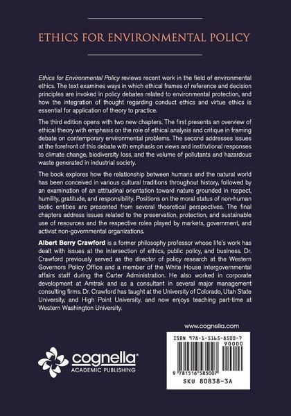 Produktbild: Ethics for Environmental Policy