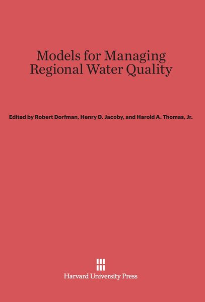 Produktbild: Models for Managing Regional Water Quality