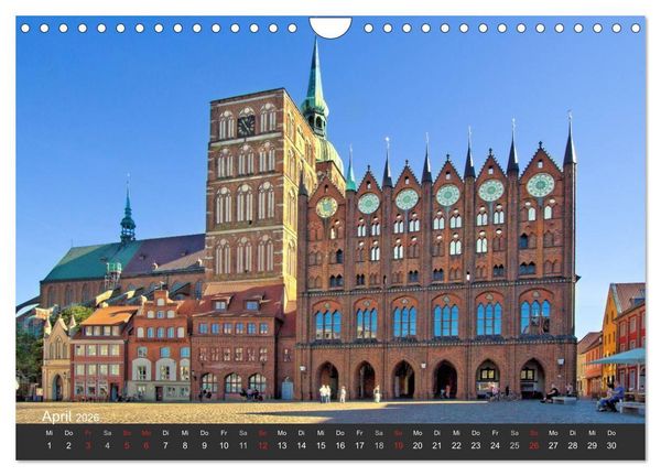 Produktbild: Stralsund. Das Tor zur Insel R&uuml;gen (Wandkalender 2026 DIN A4 quer), CALVENDO Monatskalender