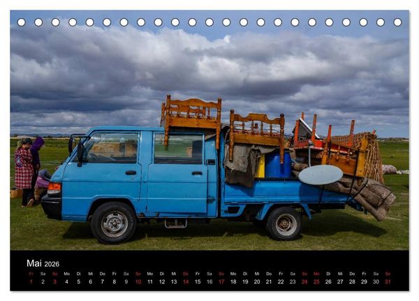 Produktbild: Mongolei - Zwischen Mittelalter und Moderne (Tischkalender 2026 DIN A5 quer), CALVENDO Monatskalender