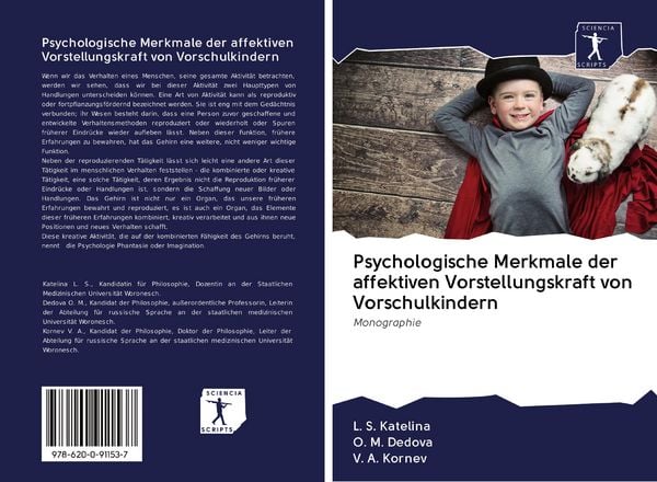 Produktbild: Psychologische Merkmale der affektiven Vorstellungskraft von Vorschulkindern