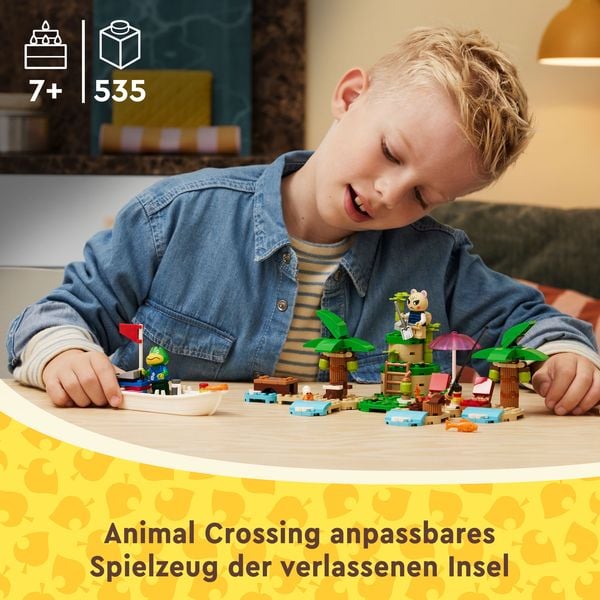 Produktbild: LEGO Animal Crossing 77048 Käptens Insel-Bootstour Spielzeug mit Huschke