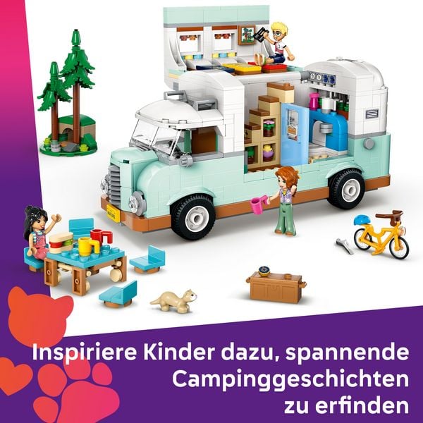 Produktbild: LEGO Friends Wohnmobil, Spielzeug mit Wohnwagen, Geschenkidee 42663