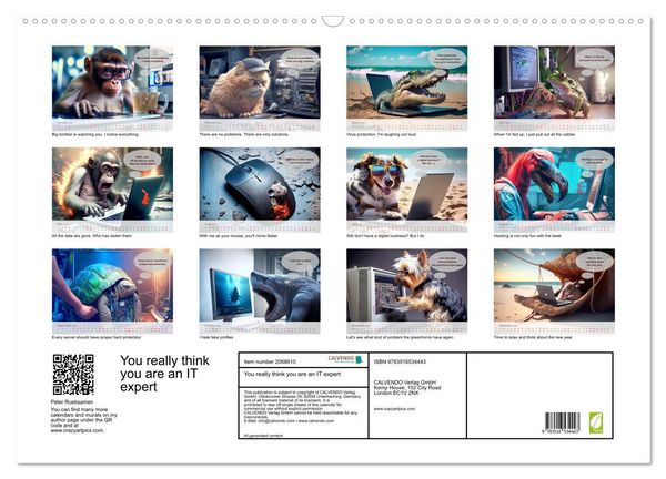 Produktbild: You really think you are an IT expert (Wall Calendar 2026 DIN A2 landscape), CALVENDO 12 Month Wall Calendar