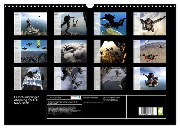 Produktbild: Fallschirmspringer. Absprung der U.S. Navy Seals (Wandkalender 2026 DIN A3 quer), CALVENDO Monatskalender