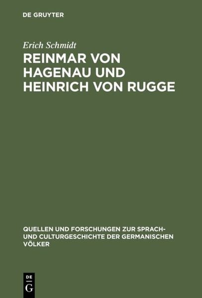 Produktbild: Reinmar von Hagenau und Heinrich von Rugge