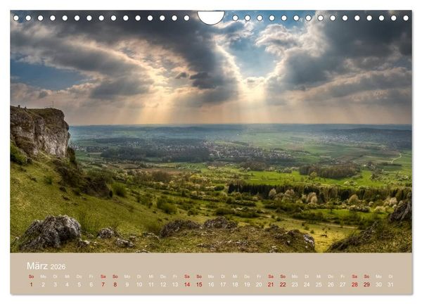Produktbild: Sch&ouml;ne Aussichten in die Fr&auml;nkische Schweiz (Wandkalender 2026 DIN A4 quer), CALVENDO Monatskalender