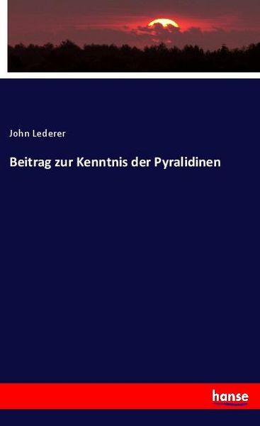 Produktbild: Beitrag zur Kenntnis der Pyralidinen
