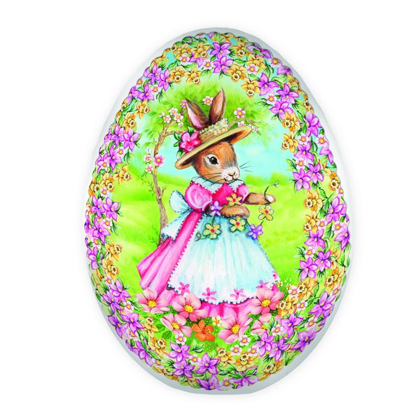 Produktbild: Tr&ouml;tsch Osterei zum Bef&uuml;llen 18 cm Hasenm&auml;dchen F&uuml;llei Pappei