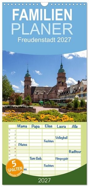 Produktbild: Familienplaner 2027 - Freudenstadt 2027 mit 5 Spalten (Wandkalender, 21 x 45 cm) CALVENDO