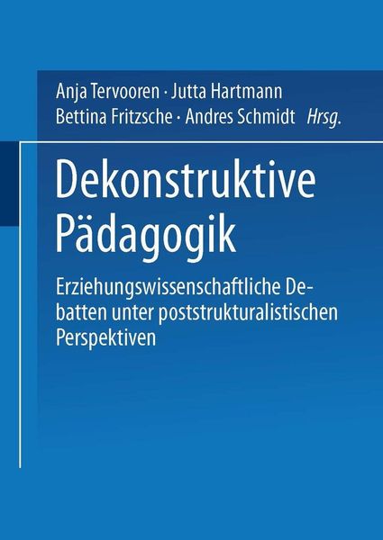 Produktbild: Dekonstruktive P&auml;dagogik