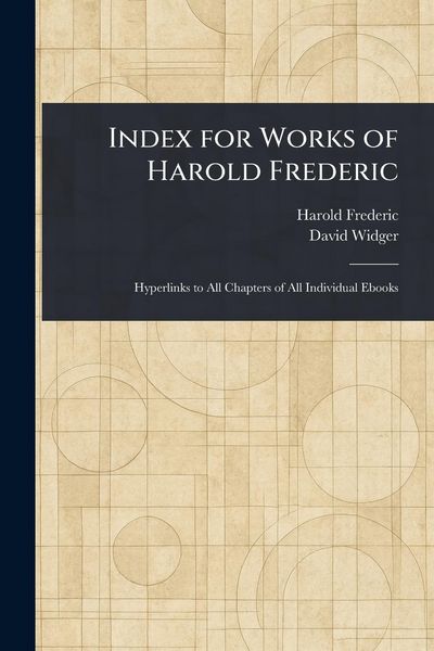 Produktbild: Index for Works of Harold Frederic