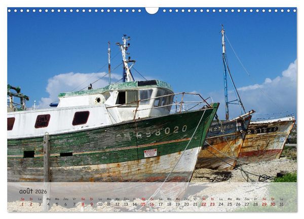 Produktbild: Bretagne Ambiance d'un cimeti&egrave;re &agrave; bateaux (Calendrier mural 2026 DIN A3 vertical), CALVENDO calendrier mensuel