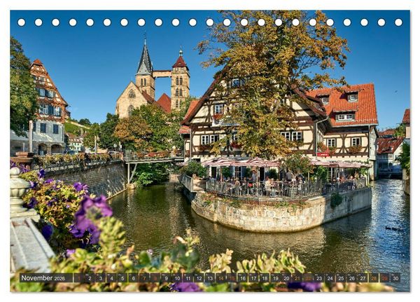 Produktbild: Esslingen am Neckar. Ein- und Ausblicke von Andreas Voigt (Tischkalender 2026 DIN A5 quer), CALVENDO Monatskalender