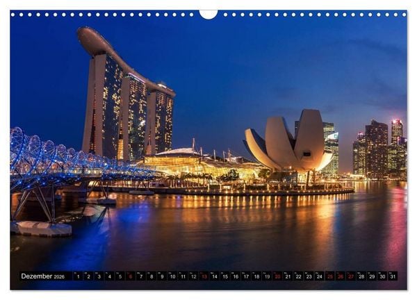 Produktbild: St&auml;dte S&uuml;dostasiens - Singapur & Kuala Lumpur (Wandkalender 2026 DIN A3 quer), CALVENDO Monatskalender