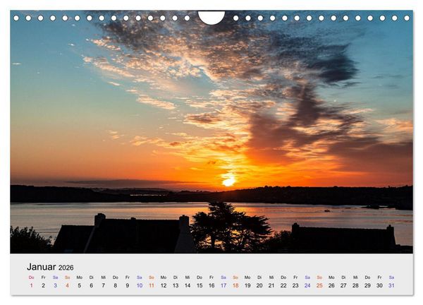 Produktbild: Bretagne Traumhafte K&uuml;sten in Frankreichs Nordwesten (Wandkalender 2026 DIN A4 quer), CALVENDO Monatskalender