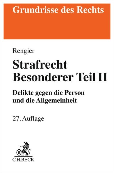 Produktbild: Strafrecht Besonderer Teil II