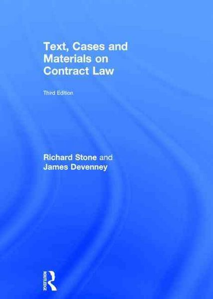Produktbild: Text, Cases and Materials on Contract Law